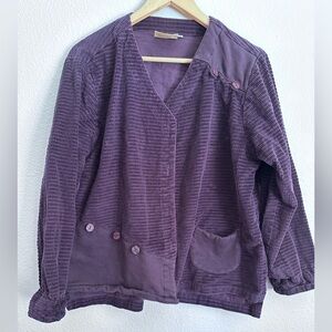 90s Purple corduroy Jacket